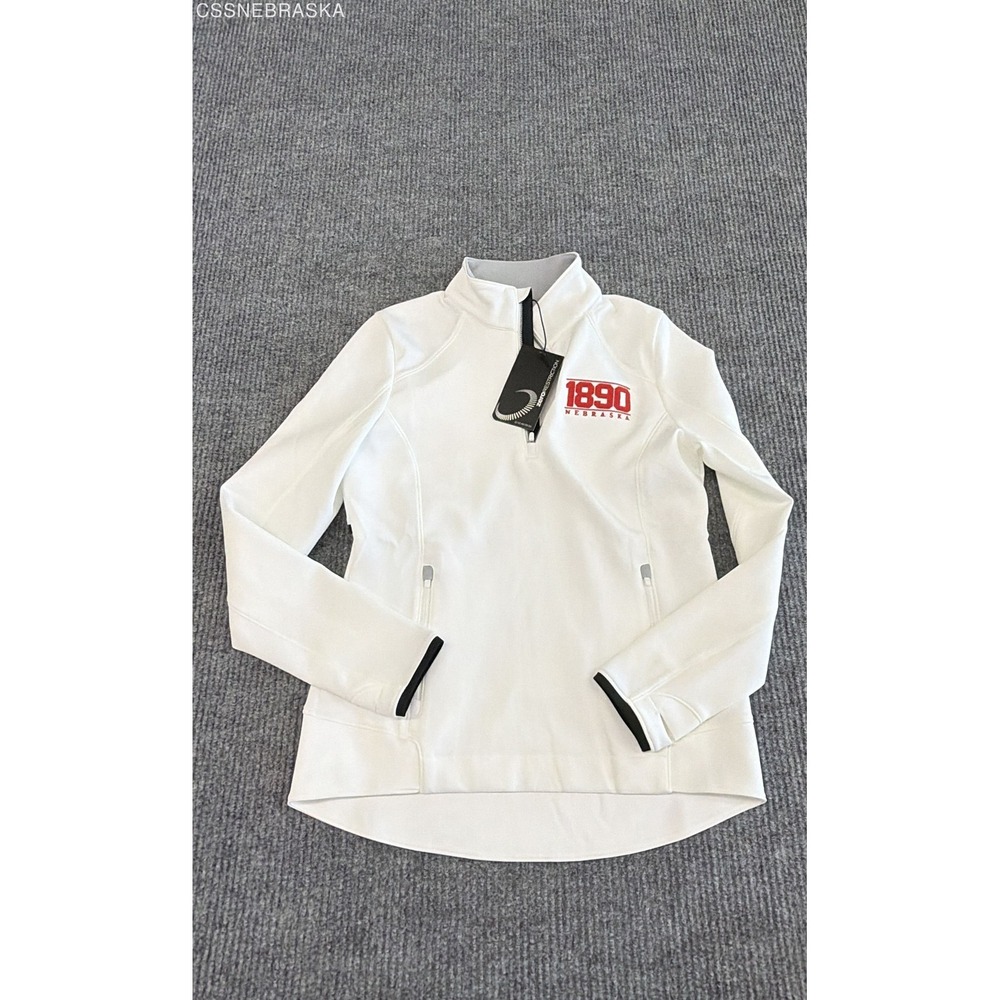Zero Restriction Women's White Sofia Pullover 1890 Nebraska Golf Sz S‎ NWT